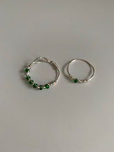 Load image into Gallery viewer, SNAKE GREEN CRYSTAL. ring set
