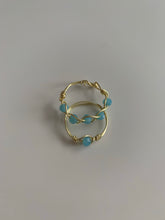 Load image into Gallery viewer, BLUE OCEAN CRYSTAL. ring set
