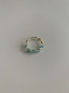 BLUE OCEAN CRYSTAL. ring set