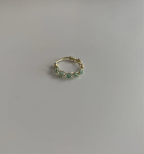 GREEN ADVENTURE STONE. ring set