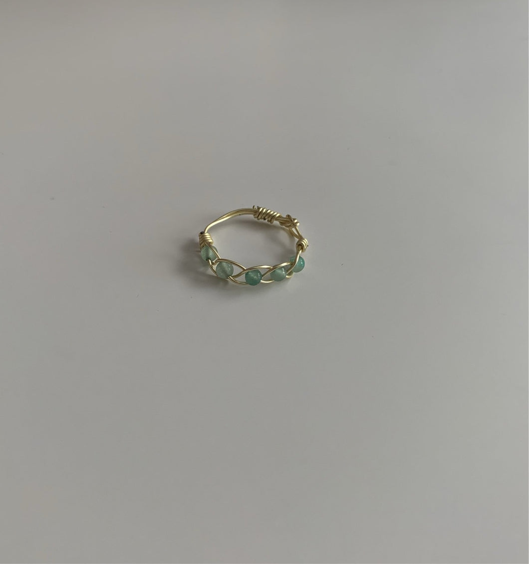 GREEN ADVENTURE STONE. ring set