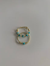 Load image into Gallery viewer, TURQOISE STONE. ring set
